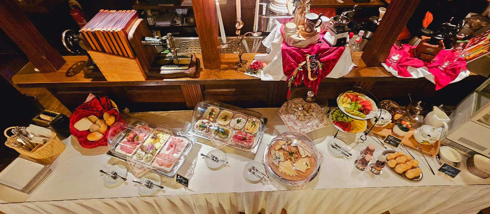 Buffet Draufsicht